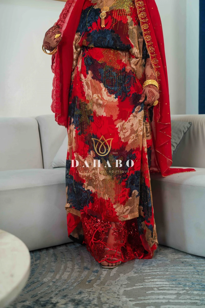 Arawelo Red Harir Set