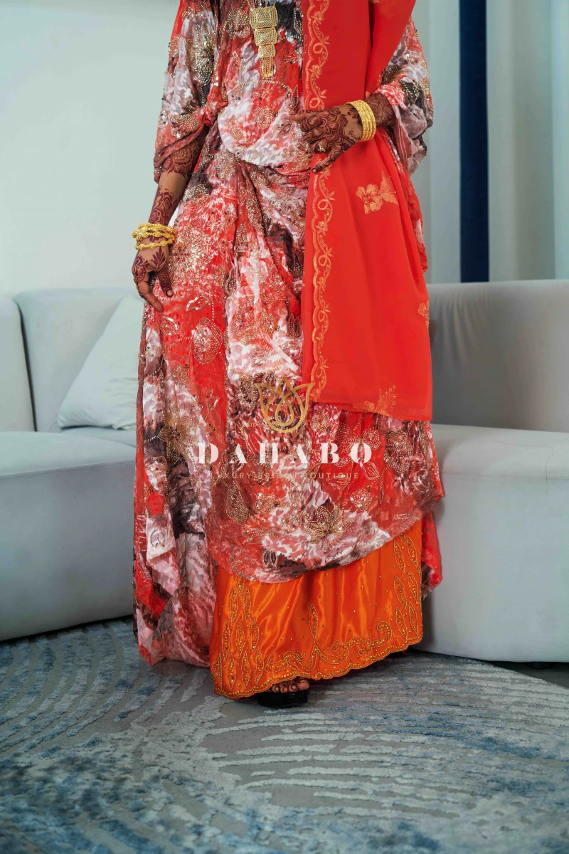 Leyla Orange Dirac Set