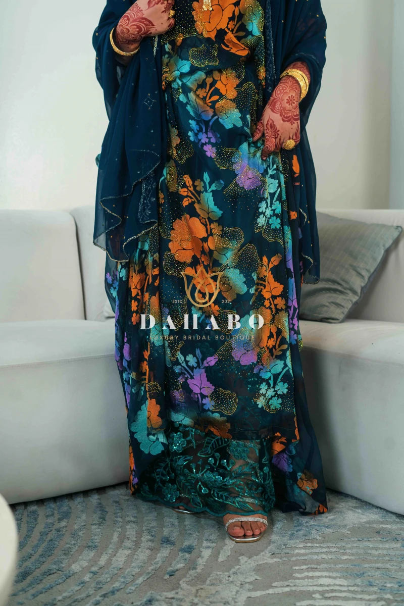 Aragsan Green Harir  Set