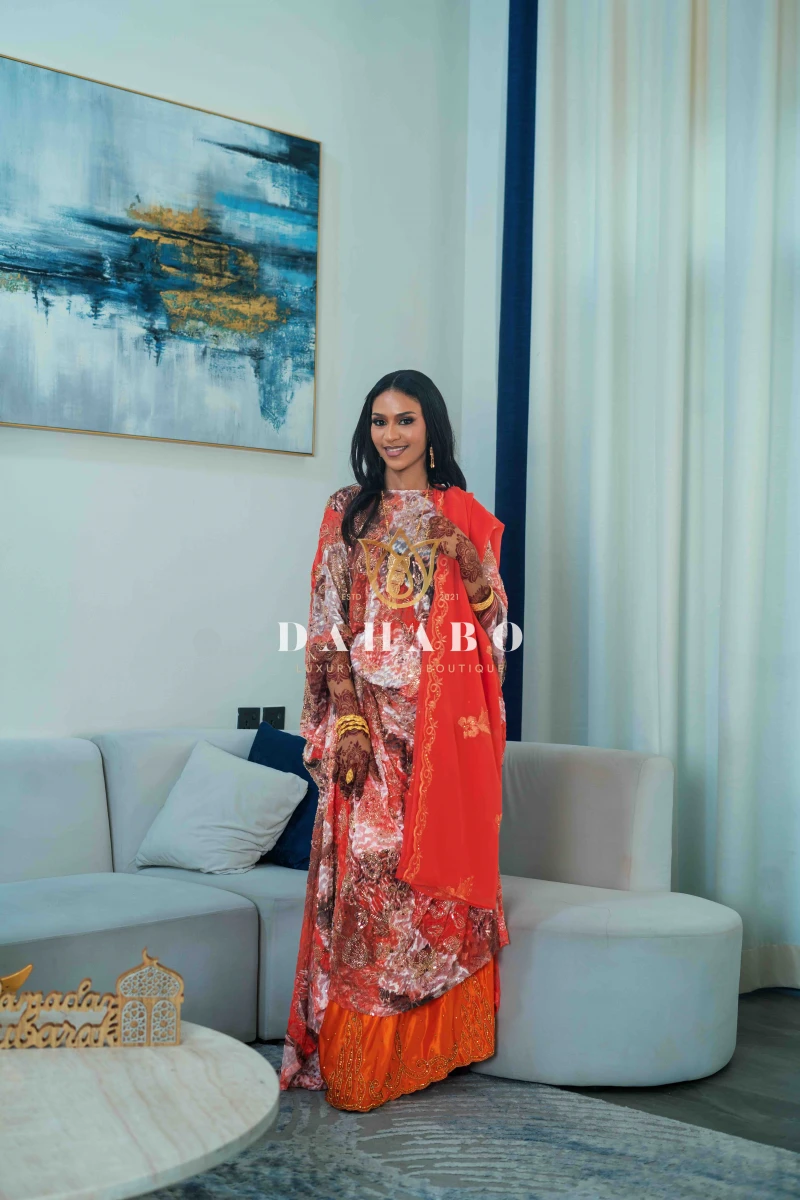 Leyla Orange Dirac Set