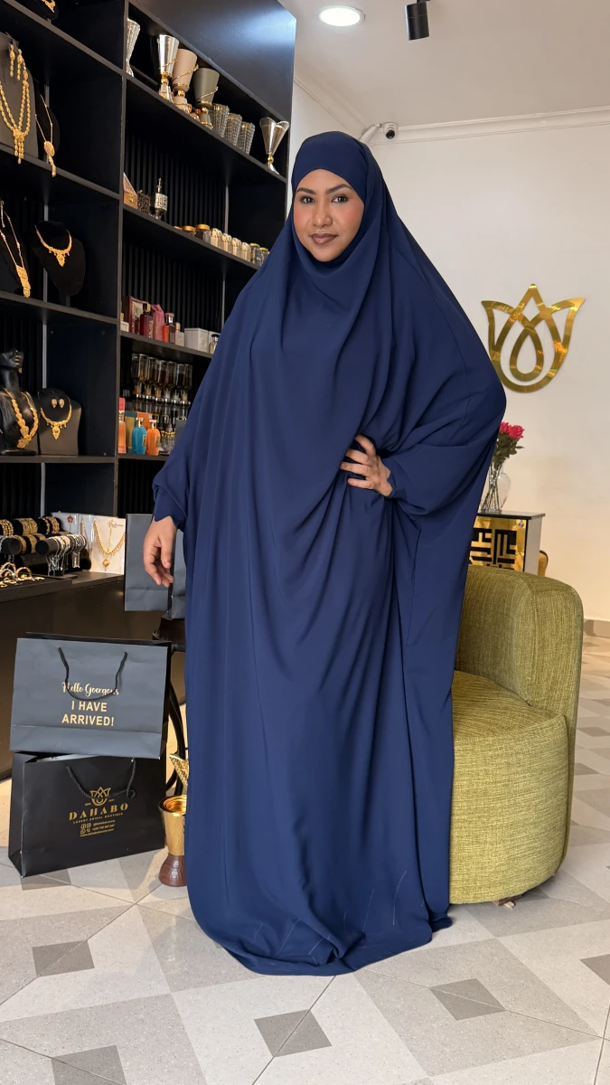 Blue somali khimar