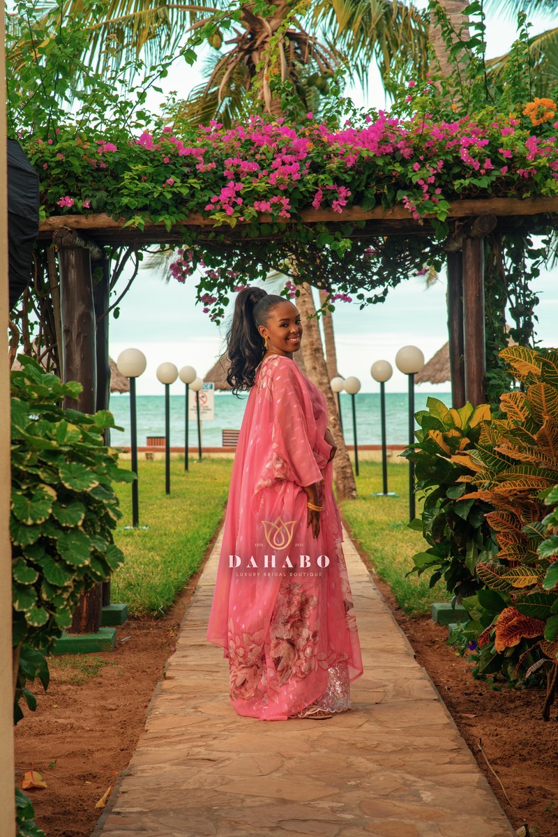 Pink Metallic Floral