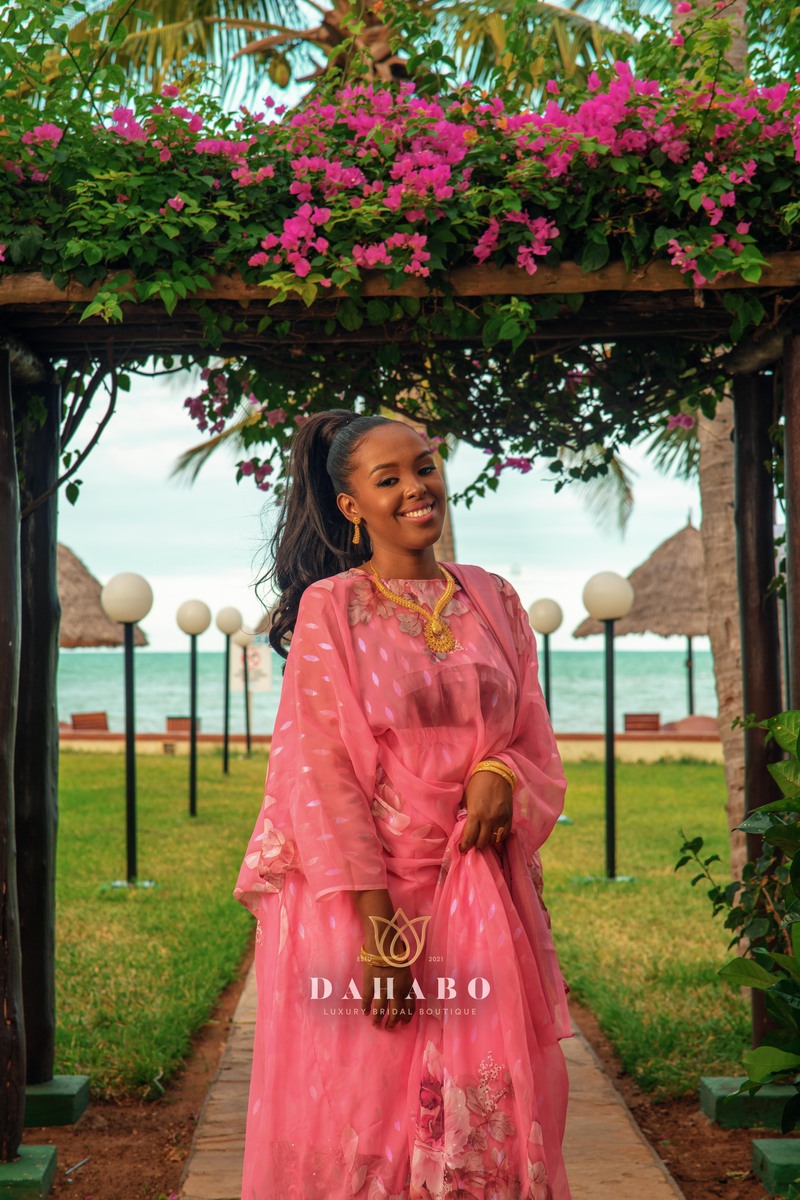 Pink Metallic Floral