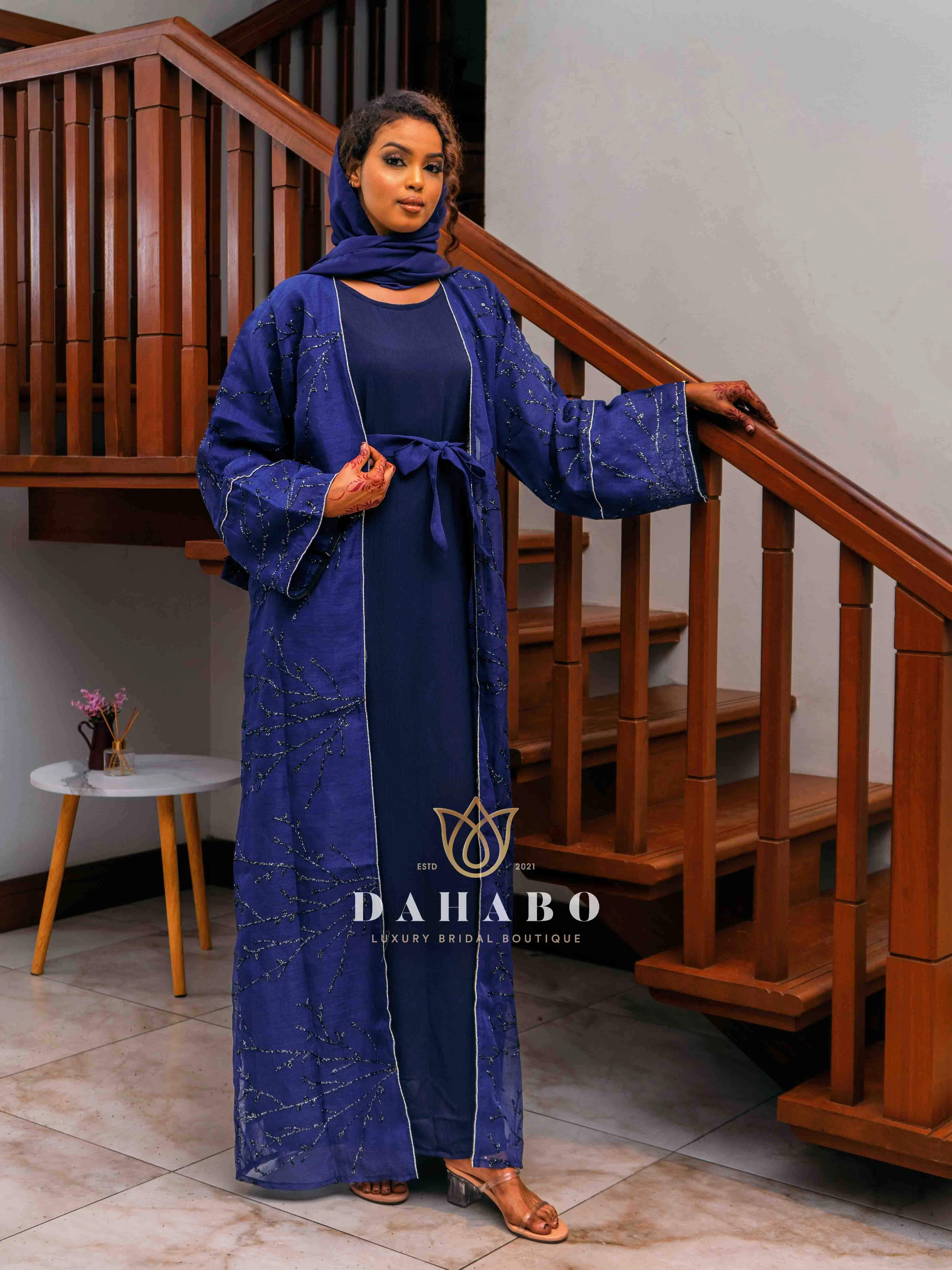 Navy Blue Abaya
