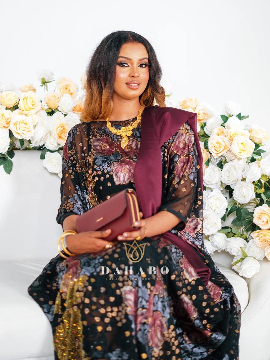 Black & Burgundy Harir Dirac