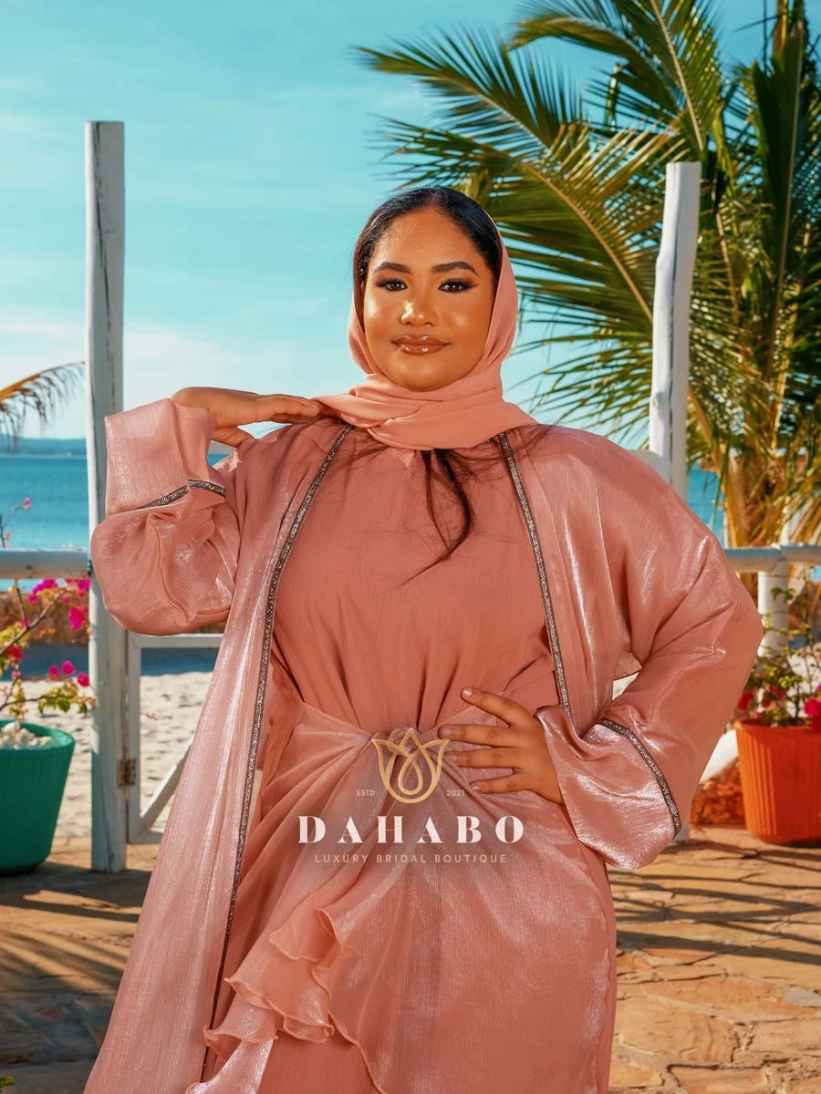 Rose Gold Abaya