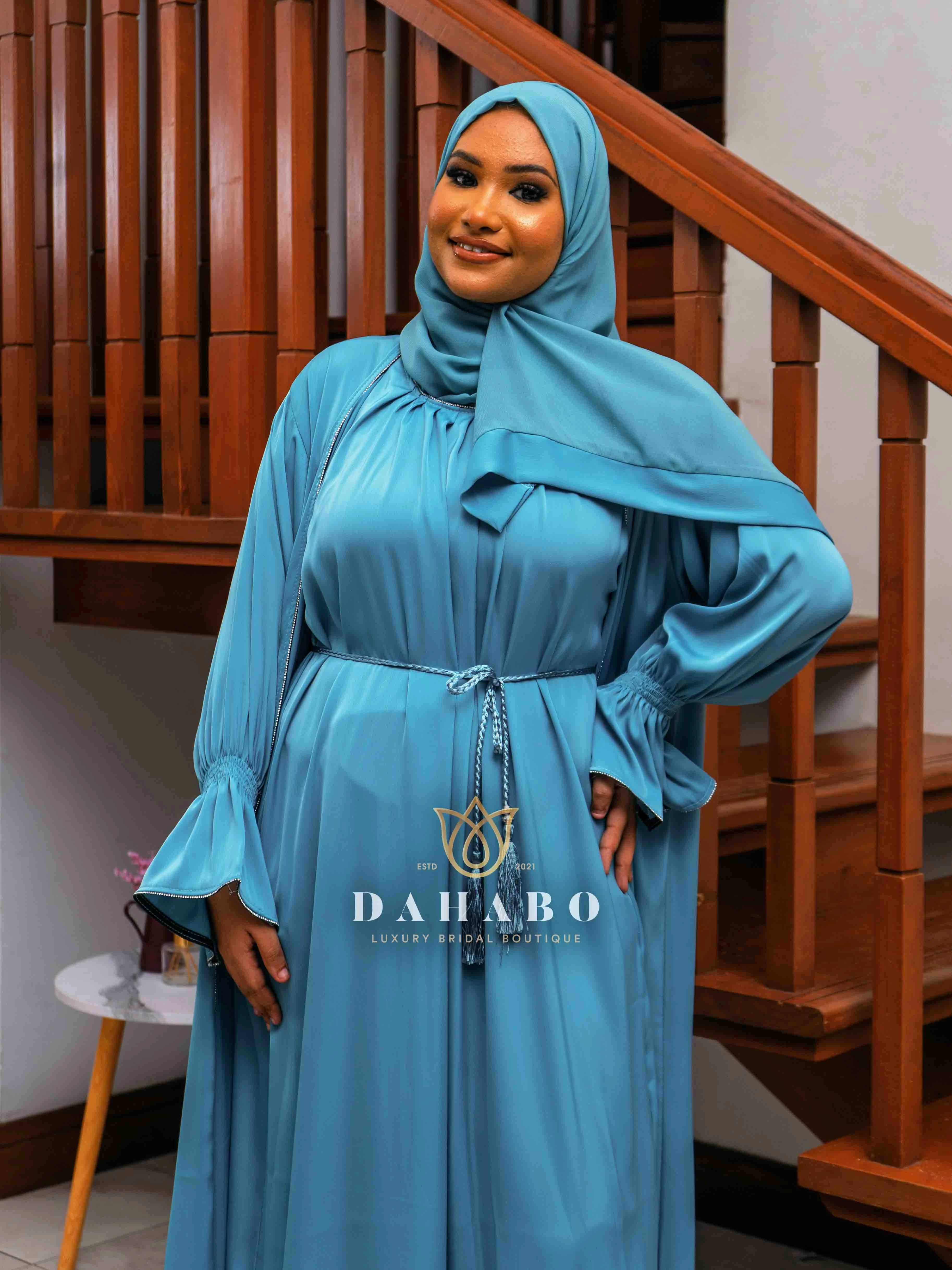 Sky Blue Abaya