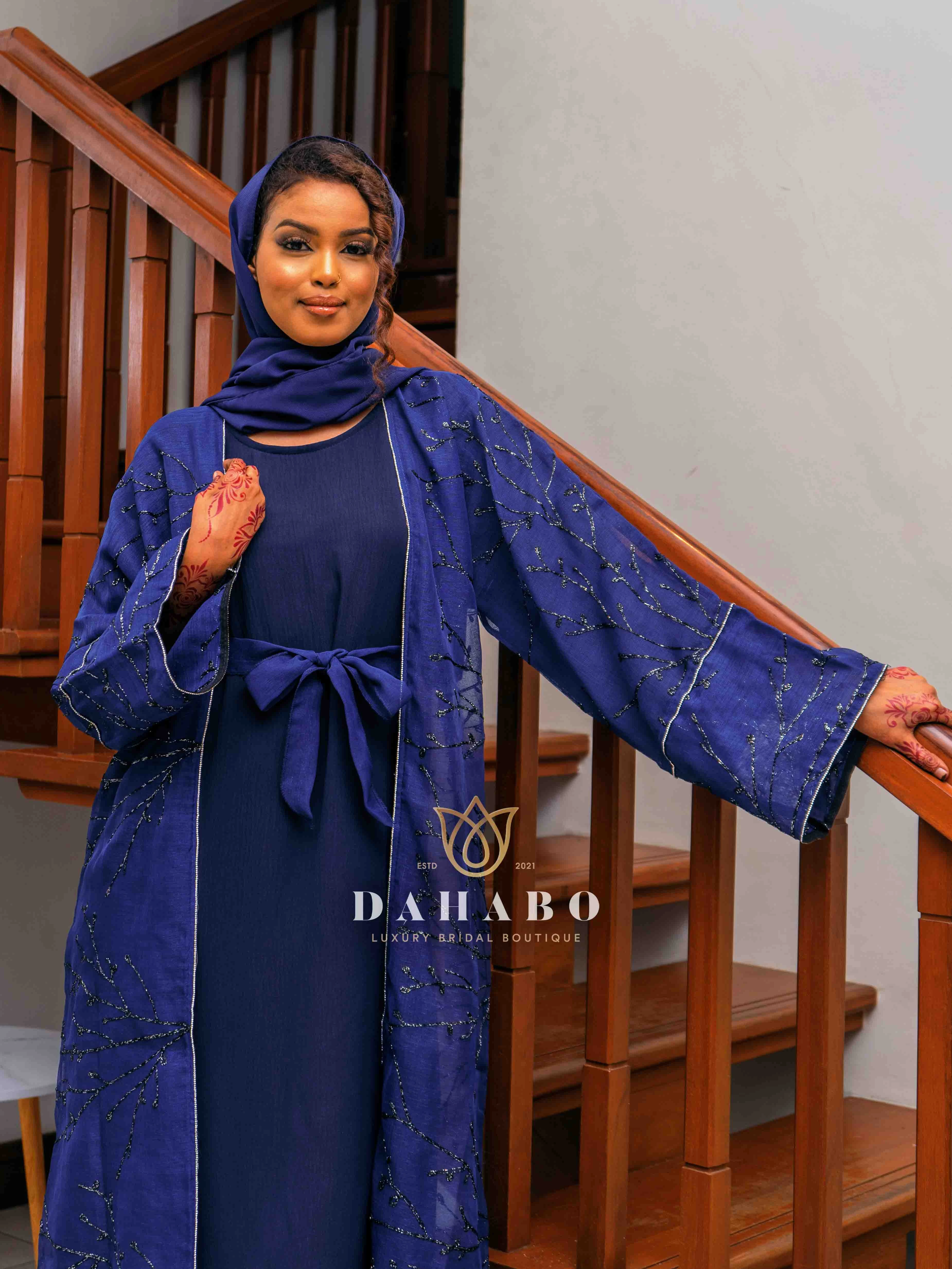 Navy Blue Abaya