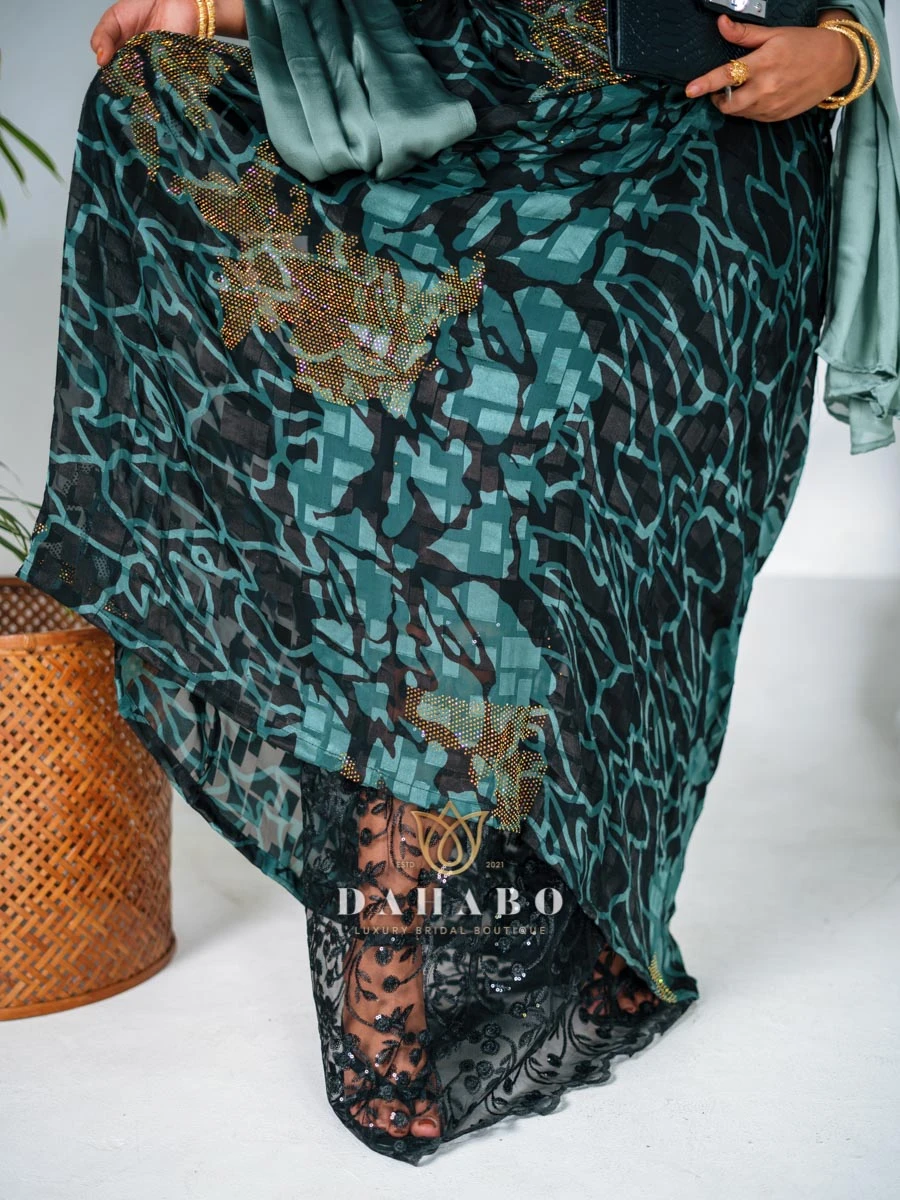 Emerald & Black Harir Dirac