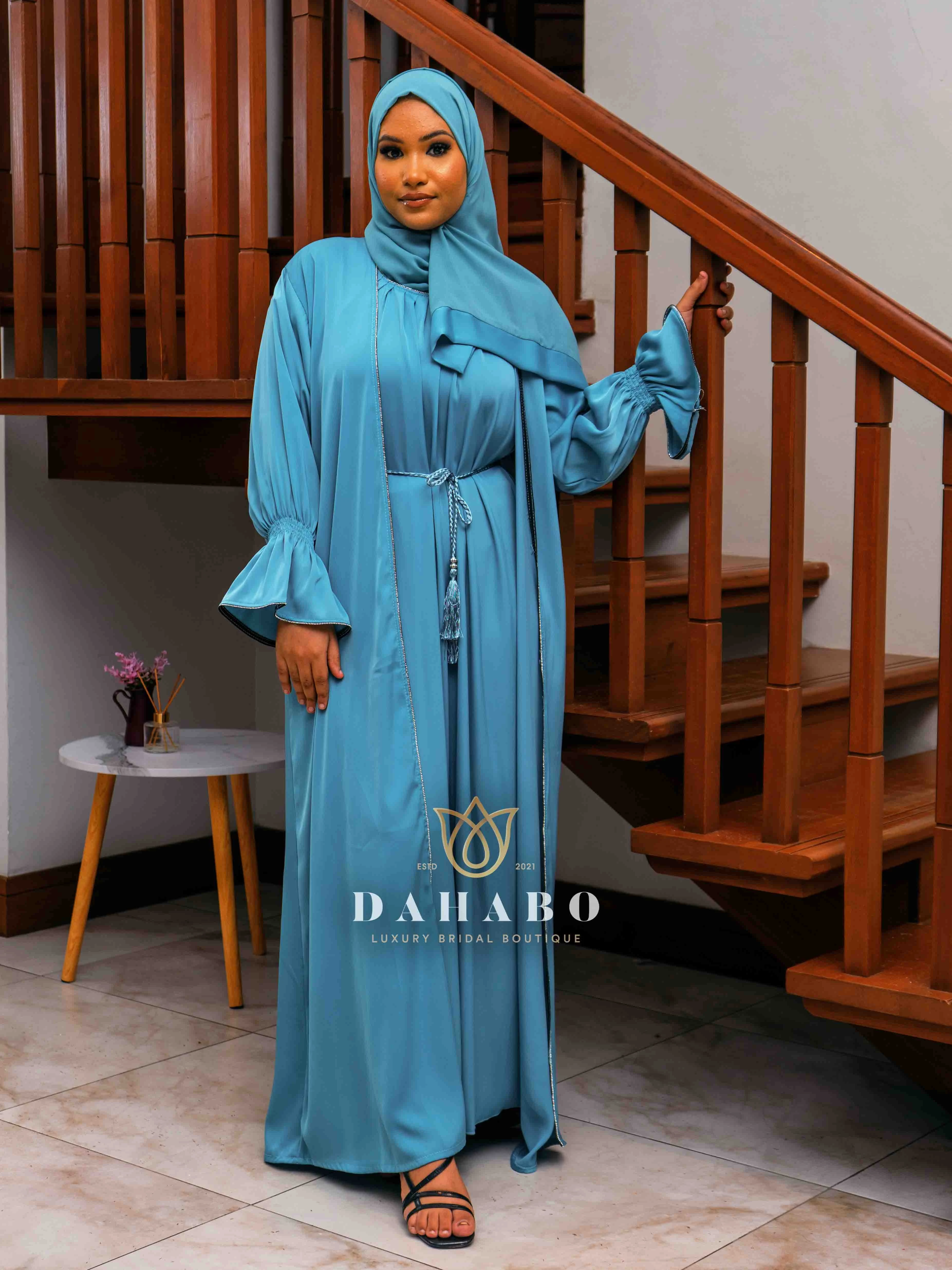 Sky Blue Abaya