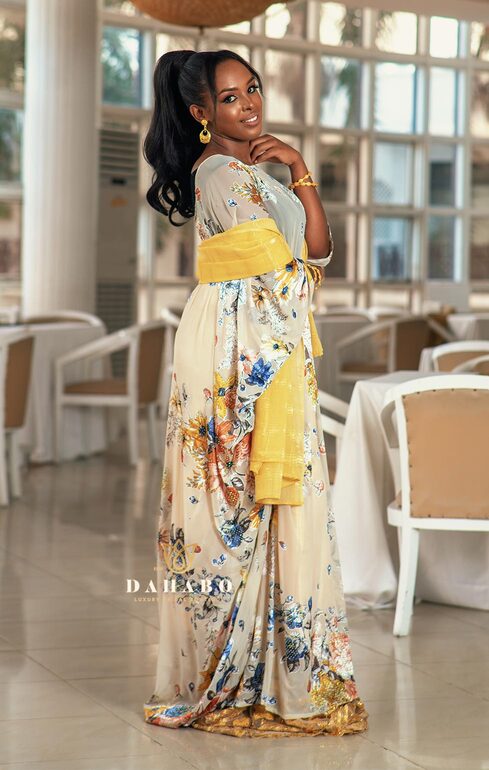Leyla silk dirac set (Yellow)