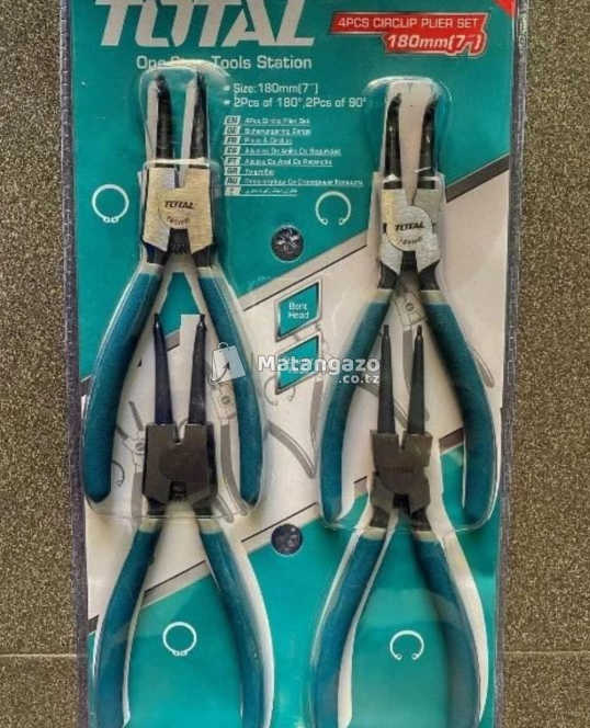 Total 4pcs Circlip Plier Set