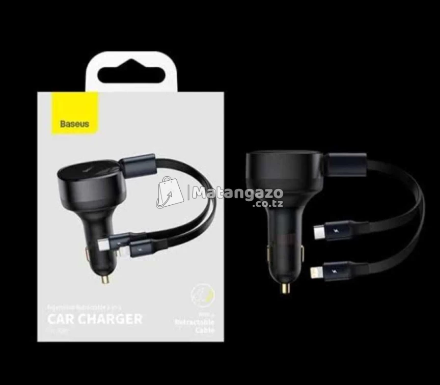 Baseus Retractable Car Charger
