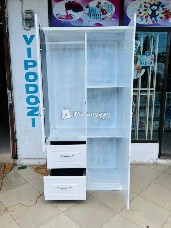 Kabati Ya Nguo Milango Miwili Mbao Ngumu Sana