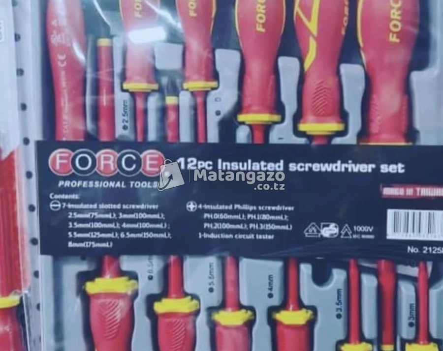 Force 12 Set Insulated Dcrewdriver Set