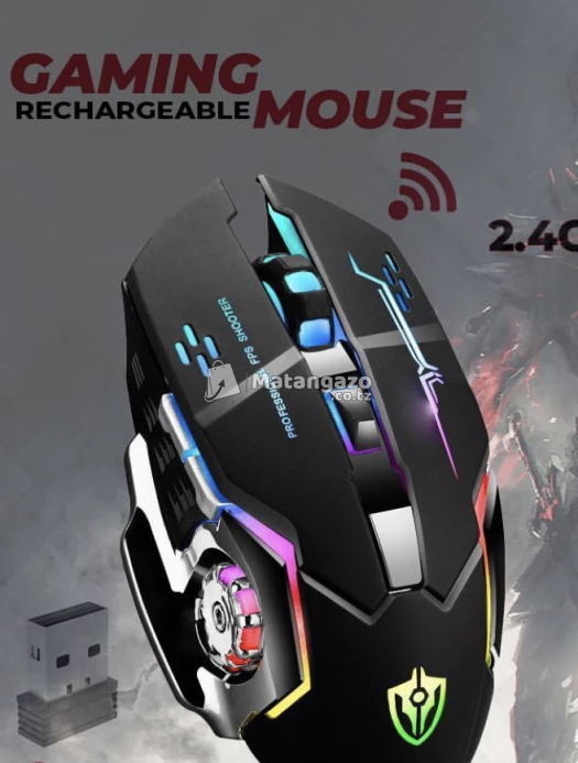 Pro Gaming Mouse Fps Shooter Rgb Wireless