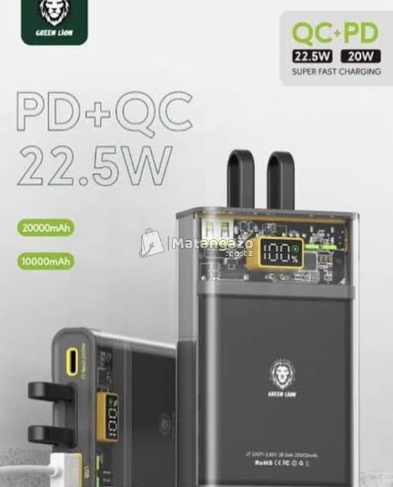 Greenlion Transparent Powerbank 10000mah