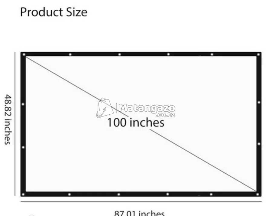 Foldable Projector Screen 100inches