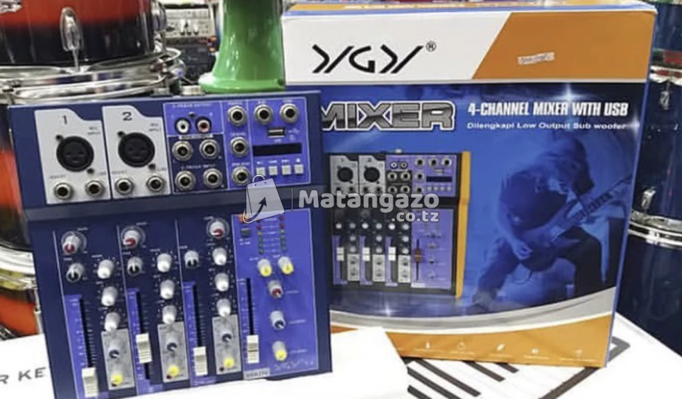 Ygy 4 Channel Mixer With Usb