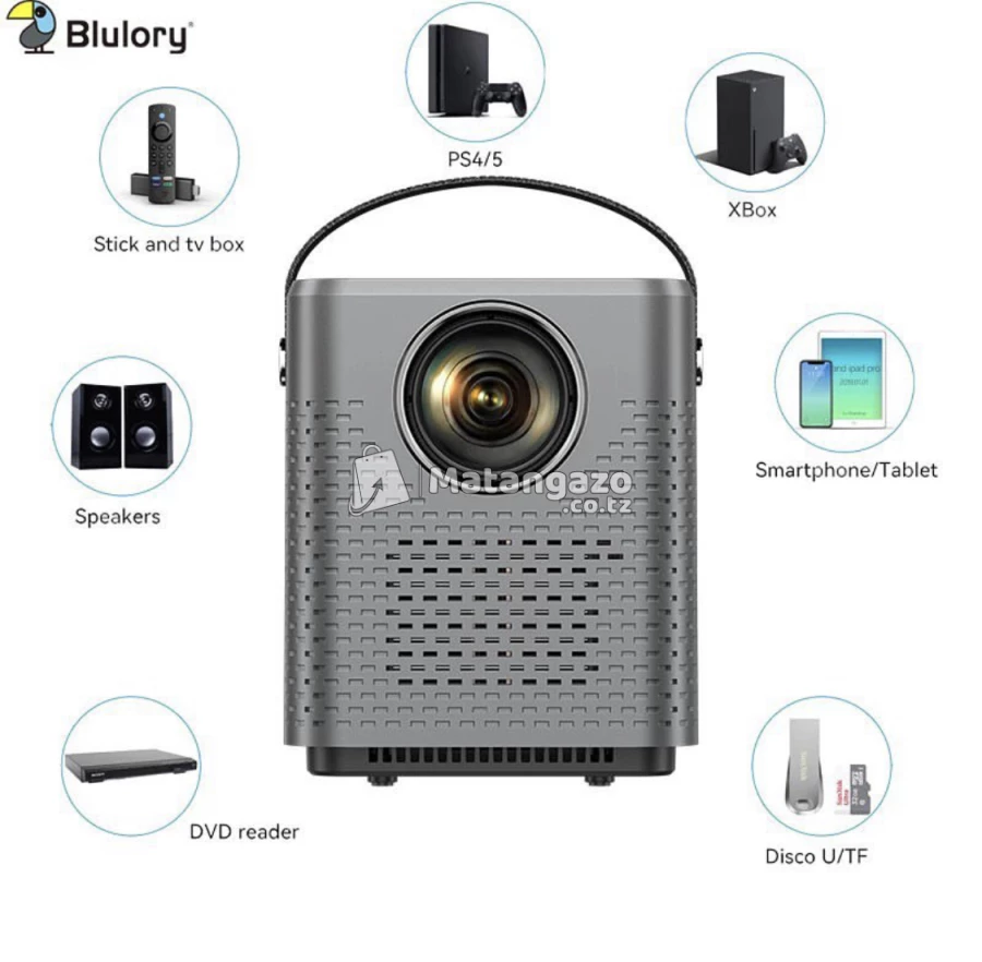 Blulory Movie 3d Projector 4k Full Hd 1080p