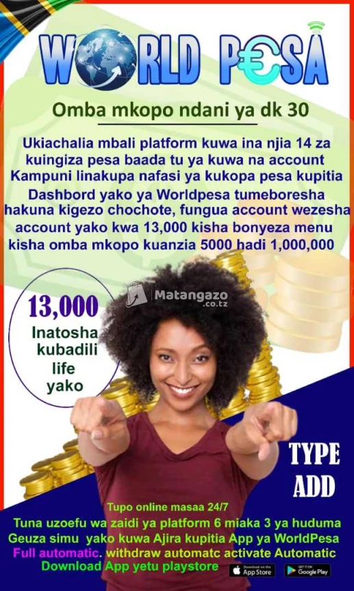 World Pesa Platform Whatsapp +255758335895
