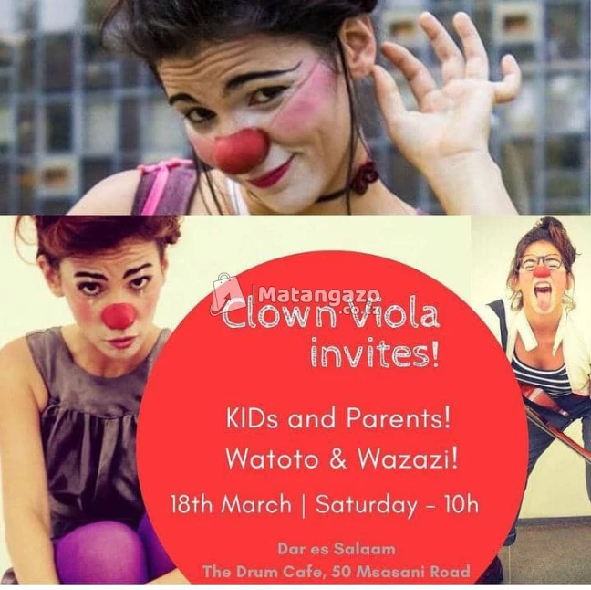 Clown Viola Invites