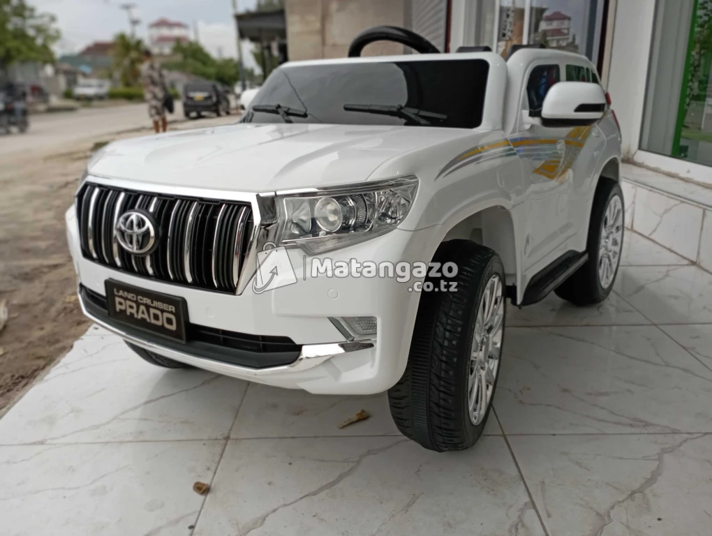 Kids Electric Car Prado 2020 White Max