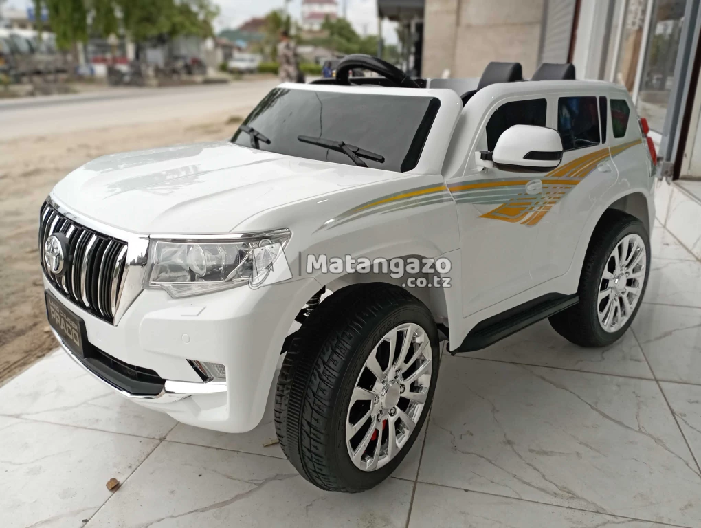 Kids Electric Car Prado 2020 White Max