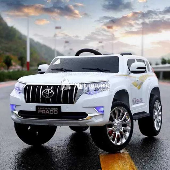 Kids Electric Car Prado 2020 White Max