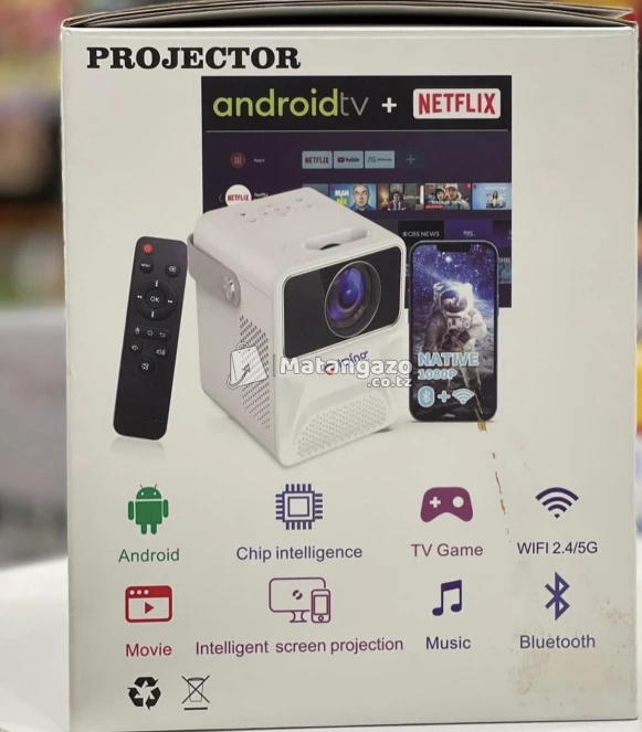 Projector Android Tv + Netflix