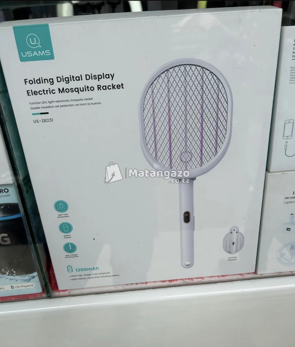 Folding Digital Electric Mosquito Racket