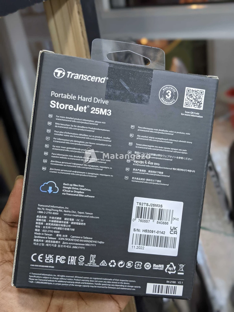 2TB Trancend External Hard Drive | Best Choice