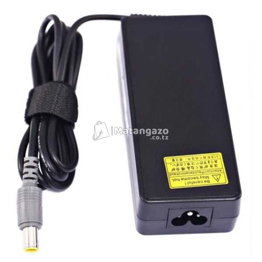 Lenovo yellow round laptop charger