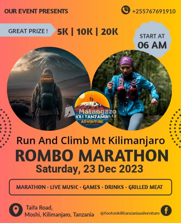 Rombo Marathon and Kilimanjaro Trekking Rongai Route 6 Days