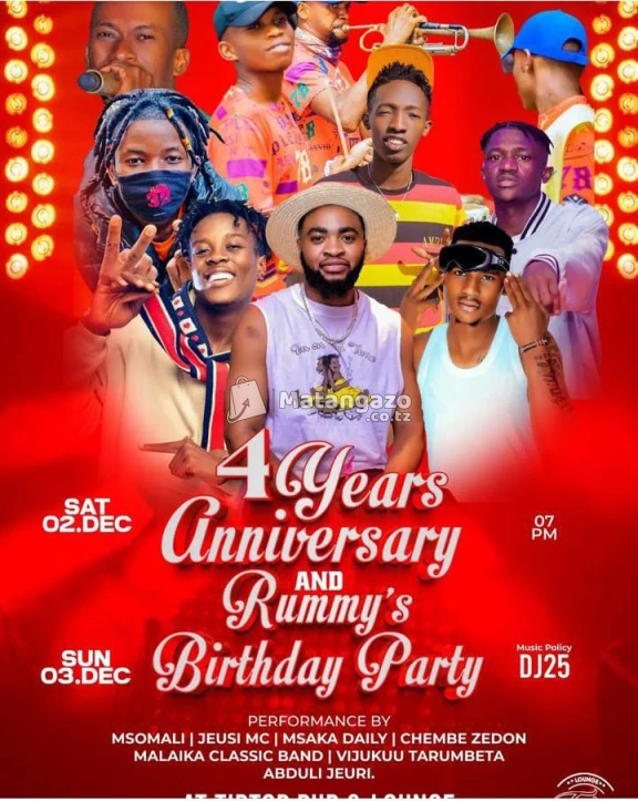 4YEARS ANNIVERSARY AND RUMMY'S BIRTHDAY PARTY