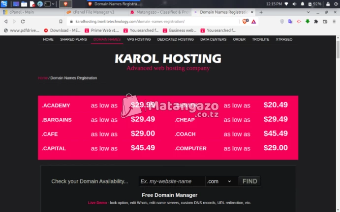 Karol Web Hosting