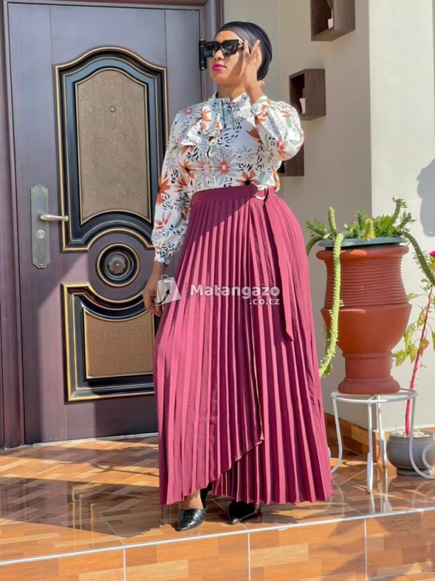 Wrapped Pleated Skirts