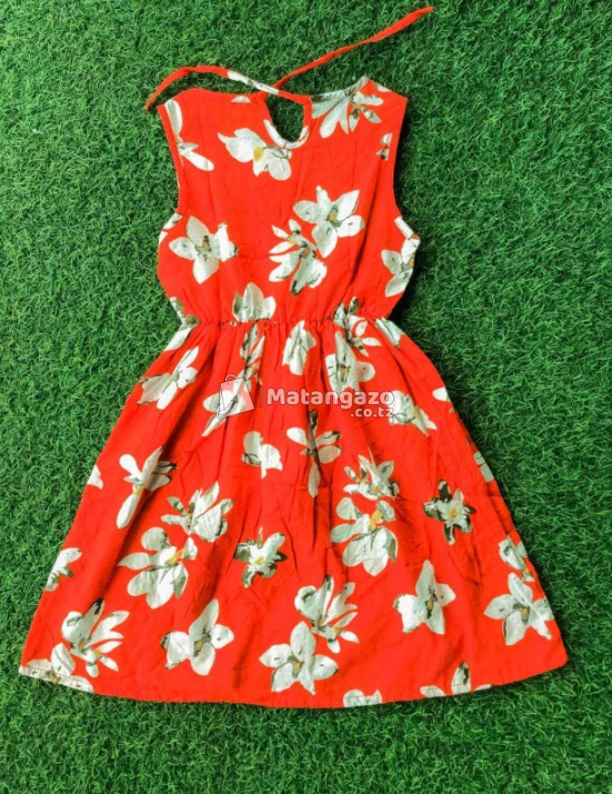 Girls Sleeveless Vest Dress Frilly Princess Dress
