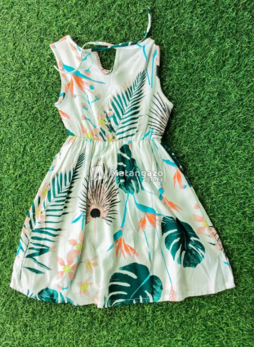 Girls Sleeveless Vest Dress Frilly Princess Dress