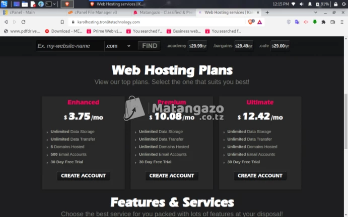 Karol Web Hosting