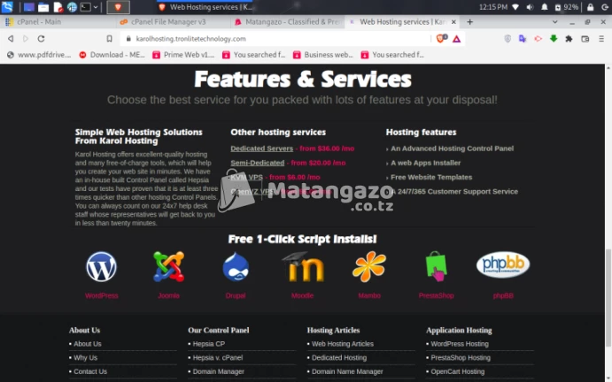 Karol Web Hosting