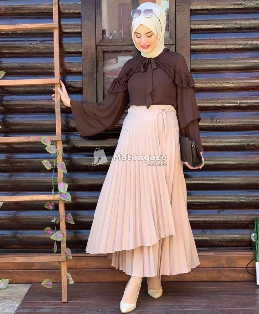 Wrapped Pleated Skirts