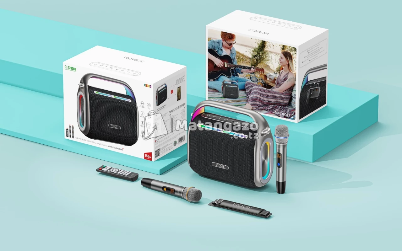 Vidvie XL-SP923 High-Power Portable Outdoor Dual-Mic Karaoke Wireless Speaker