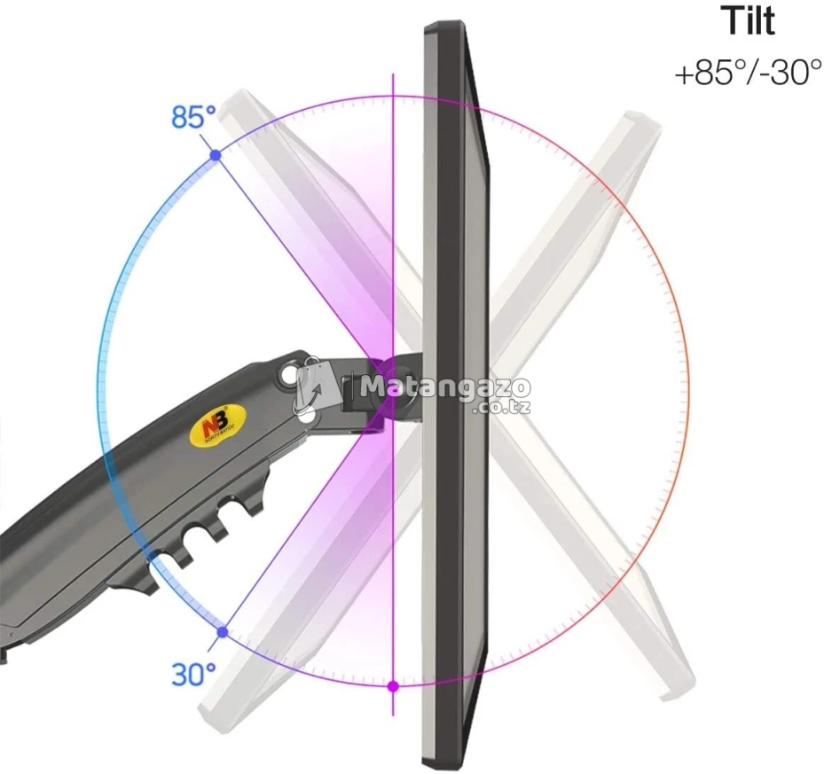 New Bayou H100 Desktop Monitor Arm 22" - 35" up to 9kg
