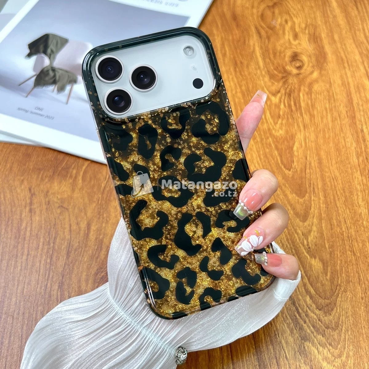 Premium iPhone Covers (Flower, Leopard & Leather)