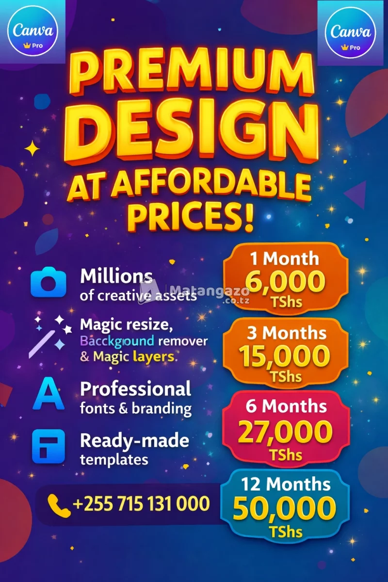 Canva Pro – Premium Design at Affordable Prices!
