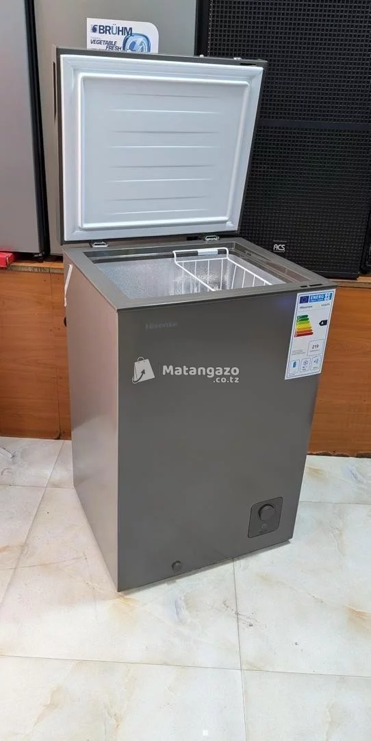 Hisense freezer  silver model