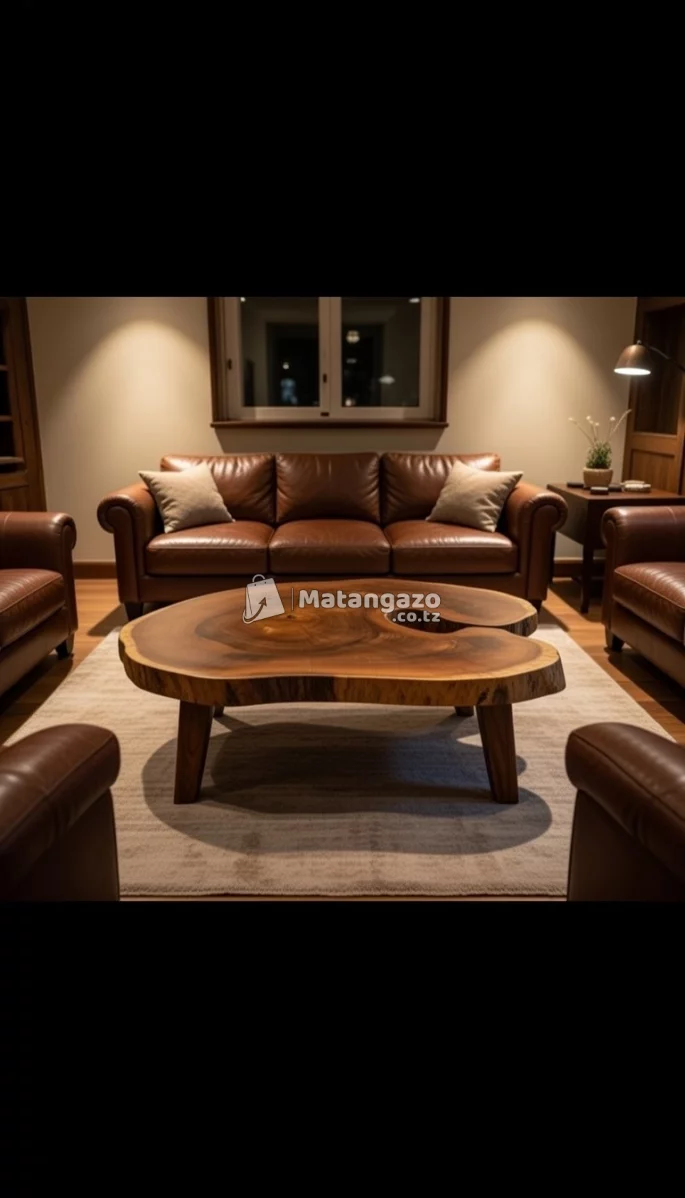 Coffee table round wood