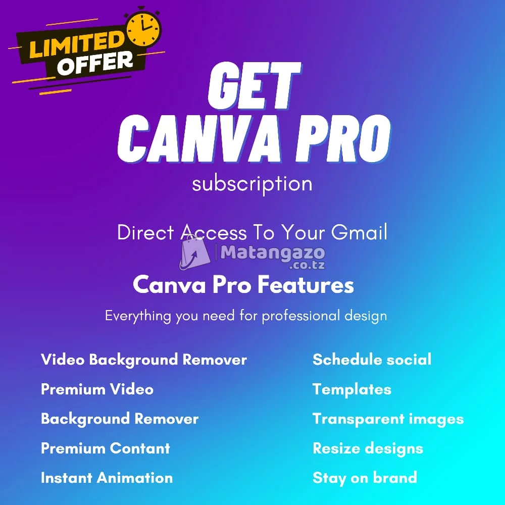 Canva Pro – Premium Design at Affordable Prices!