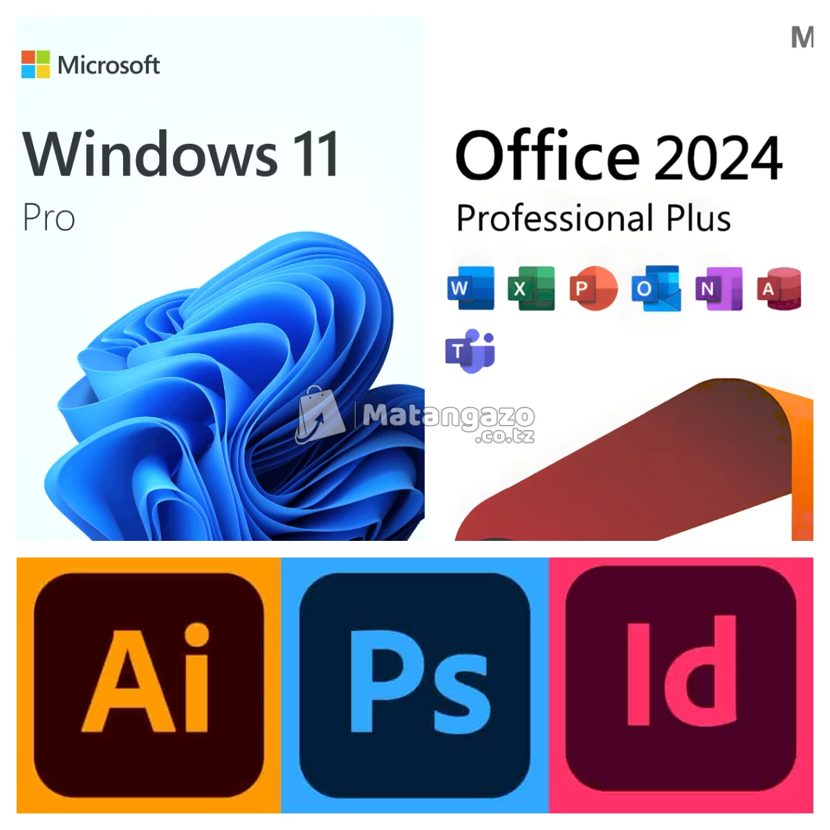 Windows 11 Pro + Microsoft Office 2024 + Adobe Design Package